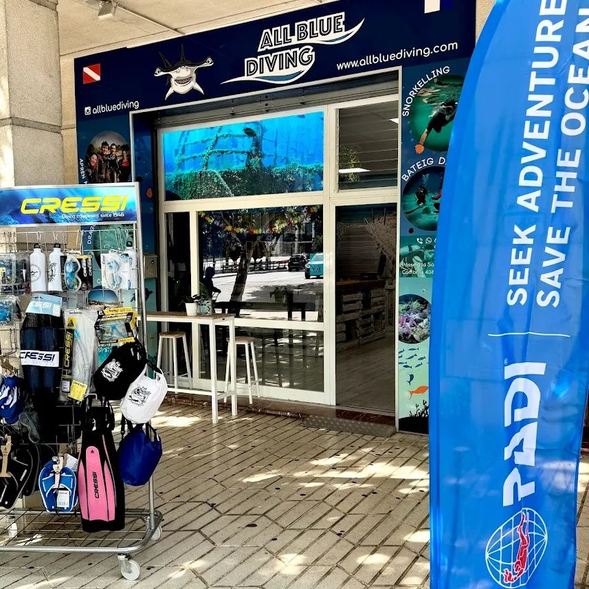 Tienda física All Blue Diving en Passeig La Salle Cambrils