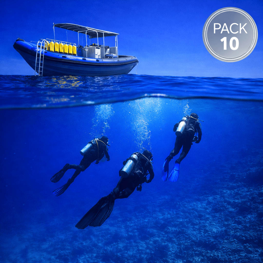 Pack 10 inmersiones en barco con All Blue Diving Cambrils
